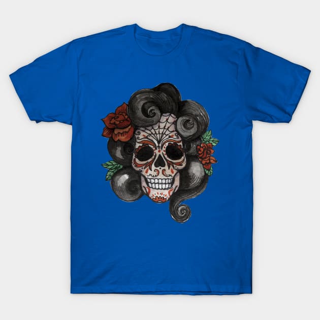 Sugar Skull T-Shirt by Mako Design 